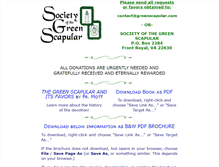 Tablet Screenshot of greenscapular.com